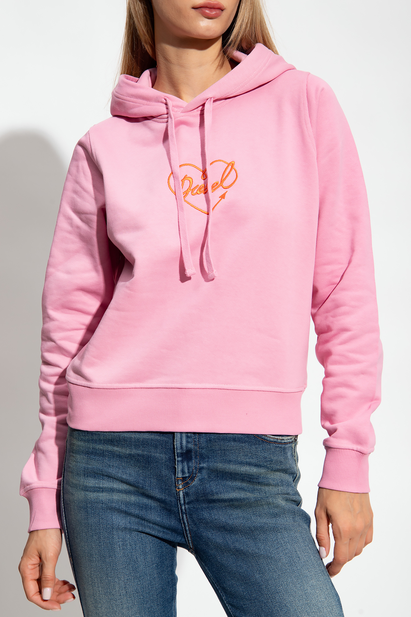 Diesel pink sweatshirt sale